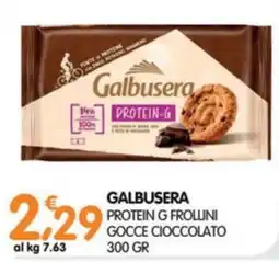 Le Delizie del Sud Galbusera Protein G Frollini Gocce Cioccolato offerta