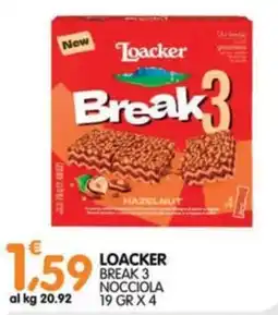Le Delizie del Sud Loacker Break 3 Nocciola offerta