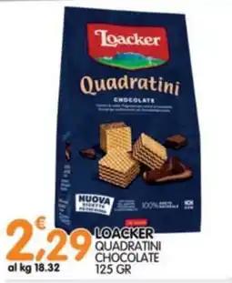 Le Delizie del Sud Loacker Quadratini Chocolate offerta