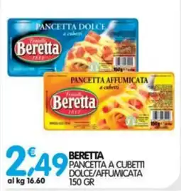 Le Delizie del Sud Beretta pancetta a cubetti dolce/affumicata offerta