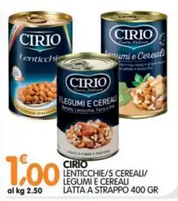 Le Delizie del Sud Cirio lenticchie/5 cereali/legumi e cereali offerta