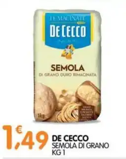Le Delizie del Sud De Cecco semola di grano duro rimacinata offerta