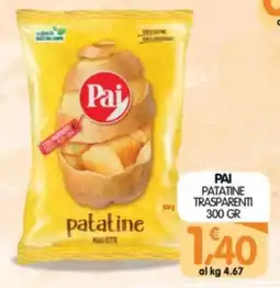 Le Delizie del Sud Pai patatine trasparenti offerta
