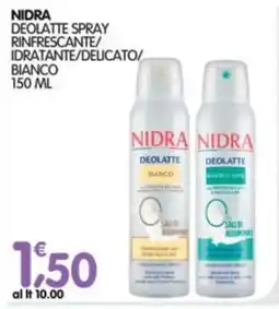 Le Delizie del Sud Nidra deolatte spray rinfrescante/ idratante/delicato/ bianco offerta
