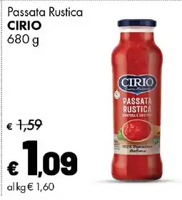 Supermercati Vinci Passata Rustica Cirio offerta
