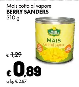 Supermercati Vinci Mais cotto al vapore Berry Sanders offerta