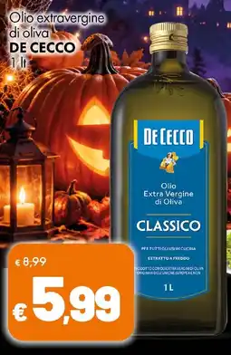 Supermercati Vinci Olio extravergine di oliva De Cecco Classico offerta