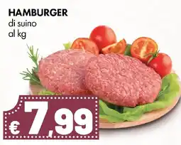 Supermercati Vinci Hamburger di suino offerta
