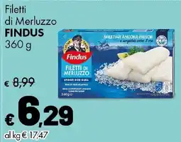 Supermercati Vinci Filetti di Merluzzo Findus offerta