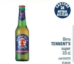 Talento Professional Store Birra Tennent's super offerta