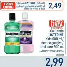 Talento Professional Store Collutorio LISTERINE Kids offerta