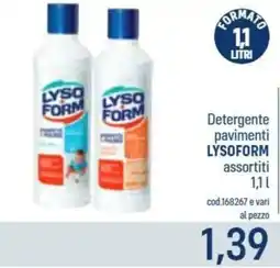 Talento Professional Store Detergente pavimenti Lysoform offerta