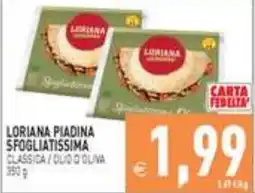 Iperfamily Loriana piadina sfogliatissima classica offerta