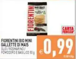 Iperfamily Fiorentini bio mini gallette di mais offerta