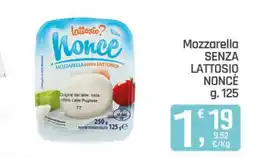 Ottimo Market Mozzarella senza lattosio Noncè offerta
