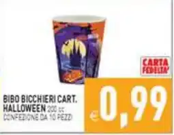 Iperfamily Bibo bicchieri cart. halloween offerta