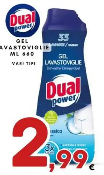 Dual power gel lavastoviglie