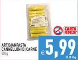 Iperfamily Artigianpasta cannelloni di carne offerta