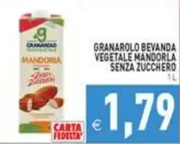 Iperfamily Granarolo bevanda vegetale mandorla senza zucchero offerta