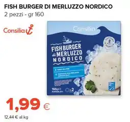 Tigre Amico Fish burger di merluzzo nordico Consilia offerta