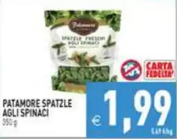 Iperfamily Patamore spatzle agli spinaci offerta