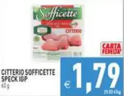 Iperfamily Citterio Sofficette Speck IGP offerta
