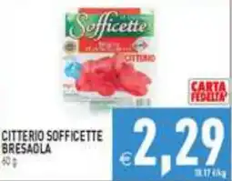 Iperfamily Citterio sofficette bresaola offerta