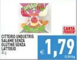 Iperfamily Citterio unduetris salame senza glutine senza lattosio offerta