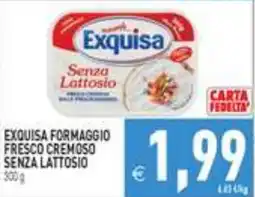 Iperfamily Exquisa formaggio fresco cremoso senza lattosio offerta