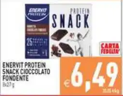 Iperfamily Enervit protein snack cioccolato fondente offerta