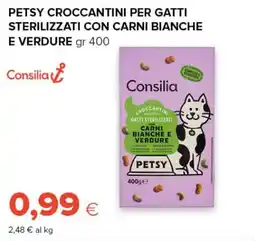 Tigre Amico Petsy croccantini per gatti sterilizzati con carni bianche e verdure offerta