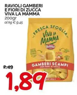 Hardis Viva la mamma gamberi scampi con fiori di zucca offerta