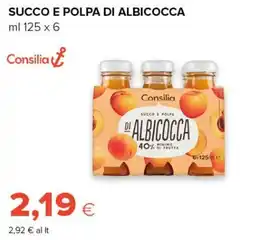 Tigre Amico Succo e polpa di albicocca Consilia offerta