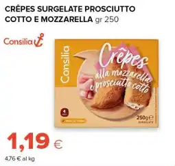 Tigre Amico Consilia Crêpes alla mozzarella e prosciutto cotto offerta