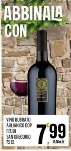 Vibian Vino rubato aglianico dop feudi san gregorio offerta