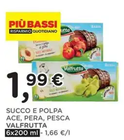 Poli Succo e polpa Ace, pera, pesca Valfrutta offerta