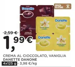 Poli Crema al cioccolato, vaniglia Danette Danone offerta