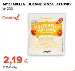 Tigre Amico Mozzarella julienne senza lattosio Consilia offerta