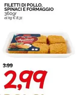 Hardis Filetti di pollo, spinaci e formaggio Aquiloni offerta