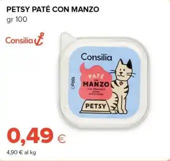 Petsy paté con manzo