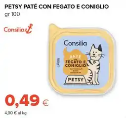 Tigre Amico Petsy paté con fegato e coniglio Consilia offerta