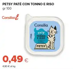 Tigre Amico Petsy paté con tonno e riso Consilia offerta