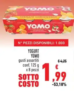 Conad Superstore Yogurt Yomo gusti assortiti offerta