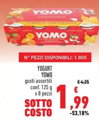 Yogurt Yomo gusti assortiti
