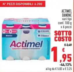 Conad Superstore Actimel Danone offerta