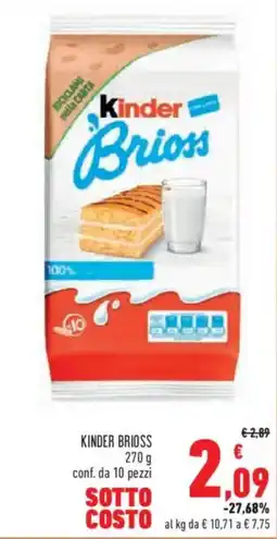 Conad Superstore Kinder Brioss offerta
