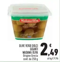 Conad Superstore Olive verdi dolci giganti Madama Oliva offerta