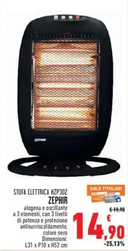 Conad Superstore Stufa elettrica ZEPHIR offerta