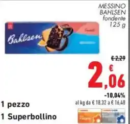 Conad Superstore Messino Bahlsen fondente offerta