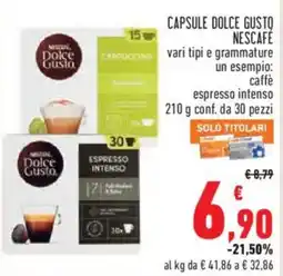 Conad Superstore Capsule Dolce Gusto Nescafé offerta